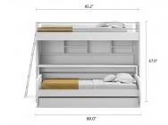 NEW Bel Mondo Twin Over Twin/Twin XL Bunk Bed Set