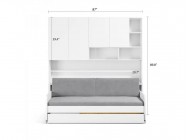 Eco Compact Twin/Twin XL Sofa Bed and Cabinets System