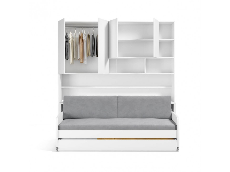 Eco Compact Twin/Twin XL Sofa Bed and Cabinets System