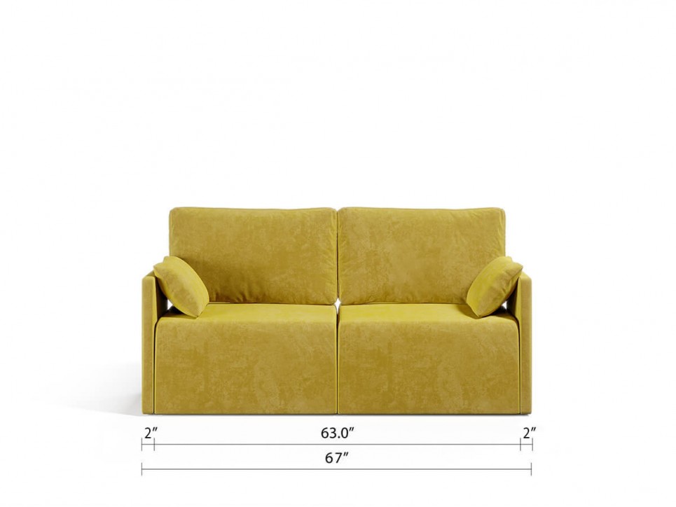 Royal Vertical Queen 2 Seat Sofa