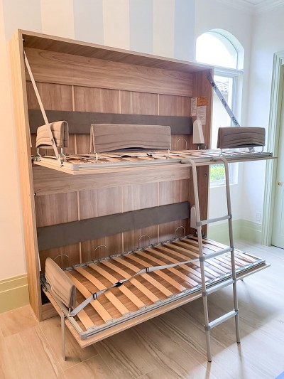 Pensiero Twin Wall Bunk Bed