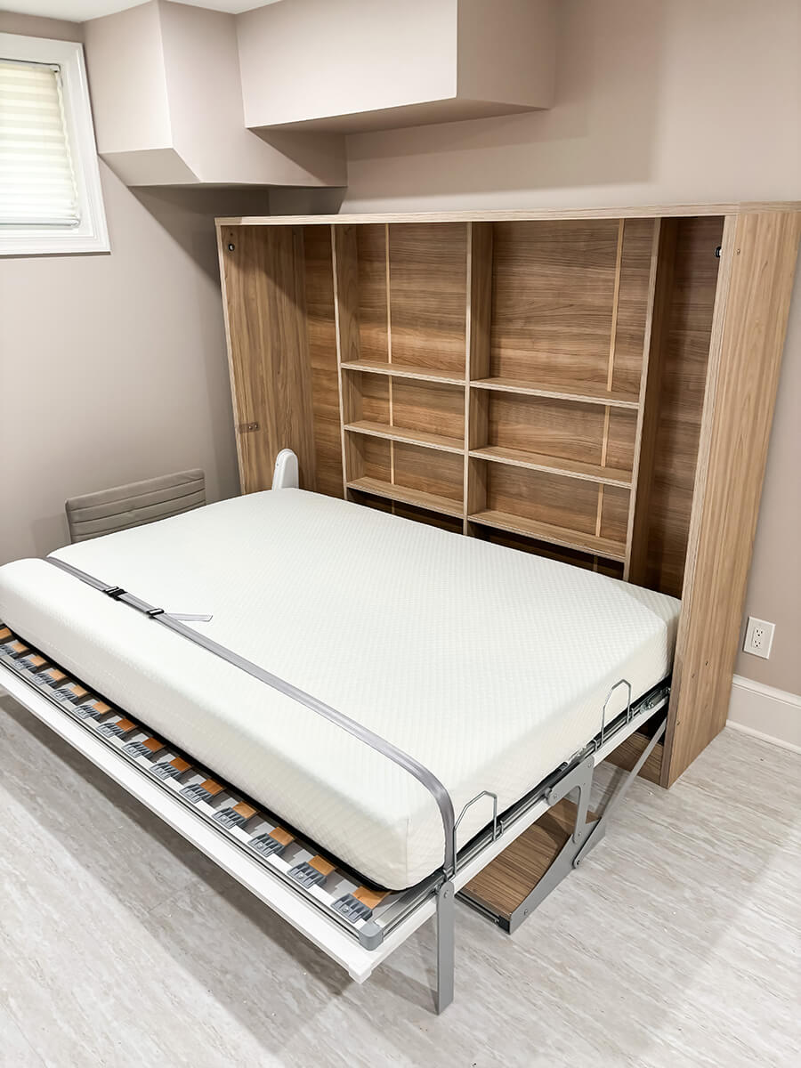 Spazio - Full Size Wall Bed with Desk